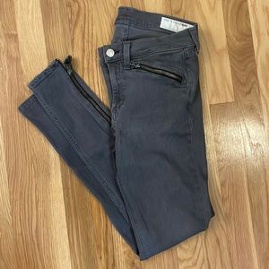 Skinny Zippered Jeans- Rag & Bone (size 29)